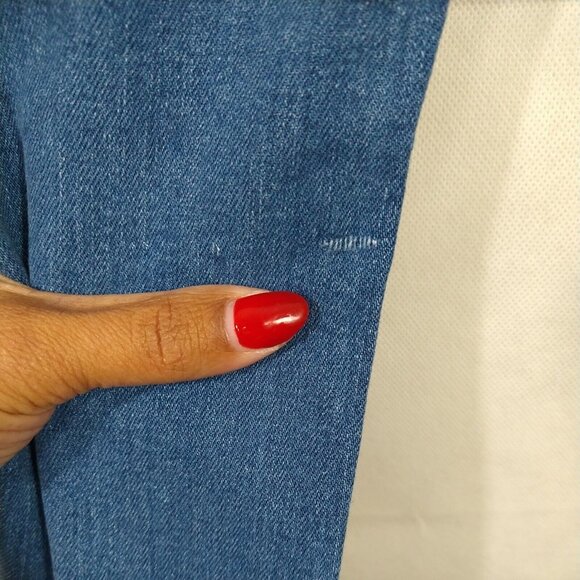 Gap 1969 Maternity Jeans Cropped Ankle Slim Straight Women Size 29 R Medium Wash - Picture 8 of 8